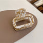 Beau - Square-Shaped Openwork Hair Clip