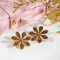 Earedge - Leopard Print Floral Earrings
