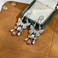 Earedge - Dainty Butterfly Shaped Tassel Earrings