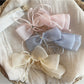 Beau - Elegant Solid Color Bow Banana Clip