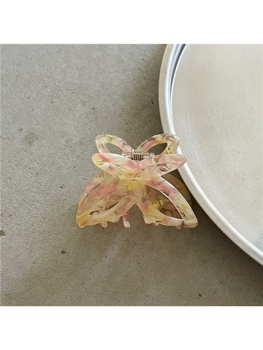 Beau Misty Acetate Butterfly Hair Clip showing detailed butterfly wing pattern