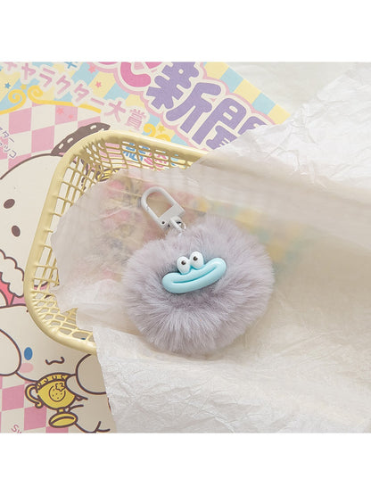 Keypus - Cute Sausage Mouth Pom Pom Keychain