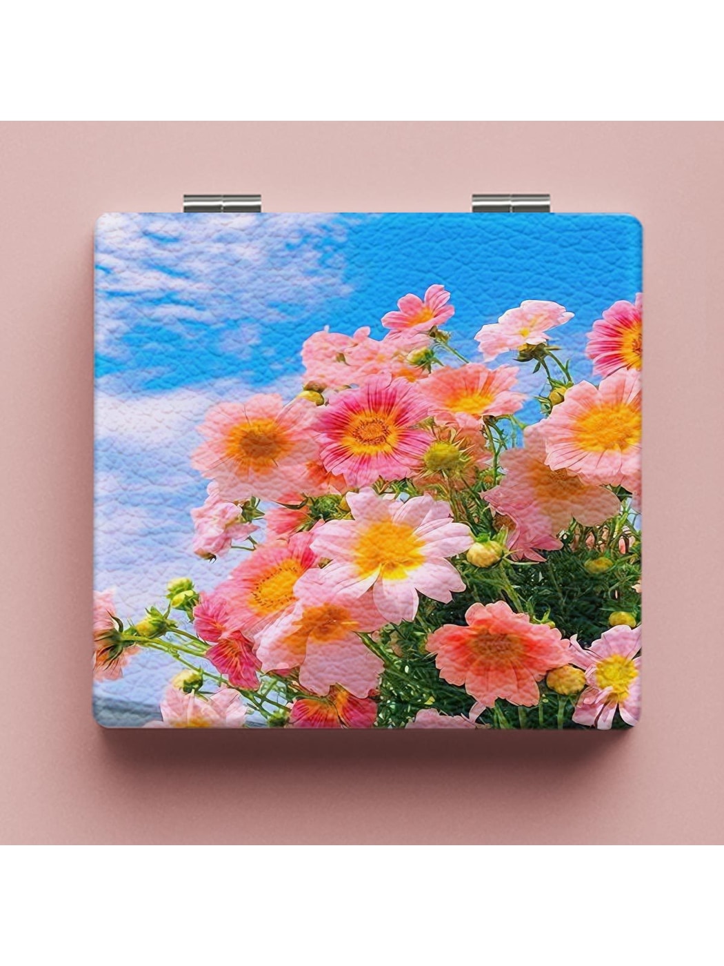 Mirroray - Scenic Floral Compact PU Glass Mirror