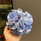 Gifty - Blue Striped Pleated Hair Loop