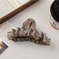 Beau - Pleated Heart Detail Claw Hair Clip