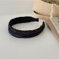 Gifty - Satin Pleated Wide Fabric Women's Headband