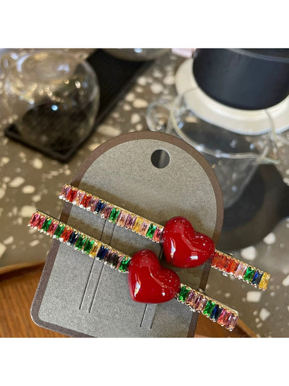 Beau - Colorful Rhinestone-Embellished Claw Clip