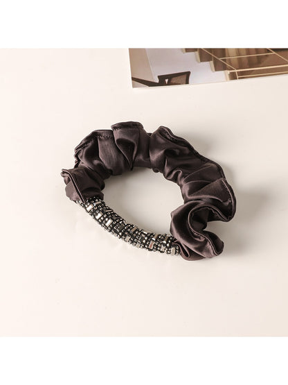 Gifty - Satin Ruffle Edge Polyester Elastic Scrunchie