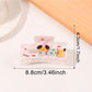 Beau - Square Animal Print Hair Claw Clip