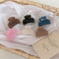 Beau - Geometric Half Round Plastic Claw Clip