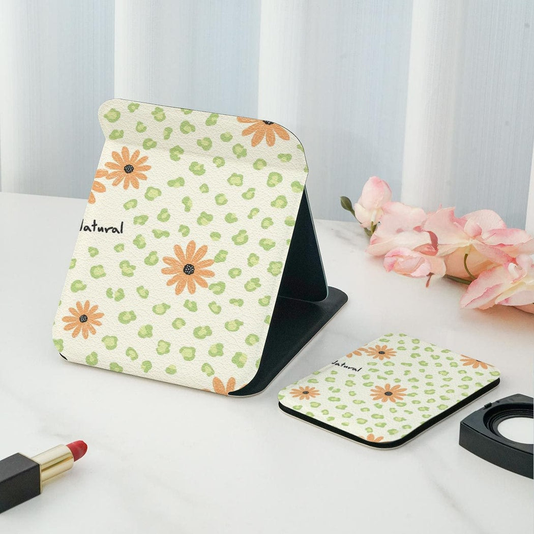 Mirroray - Daisy floral pattern Compact Mirror