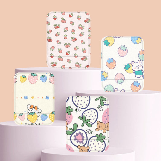 Mirroray - Strawberry Double-Sided Print Makeup Mirror