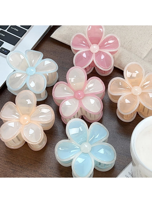 Beau - Fresh Style Floral Plastic Hair Claw Clip