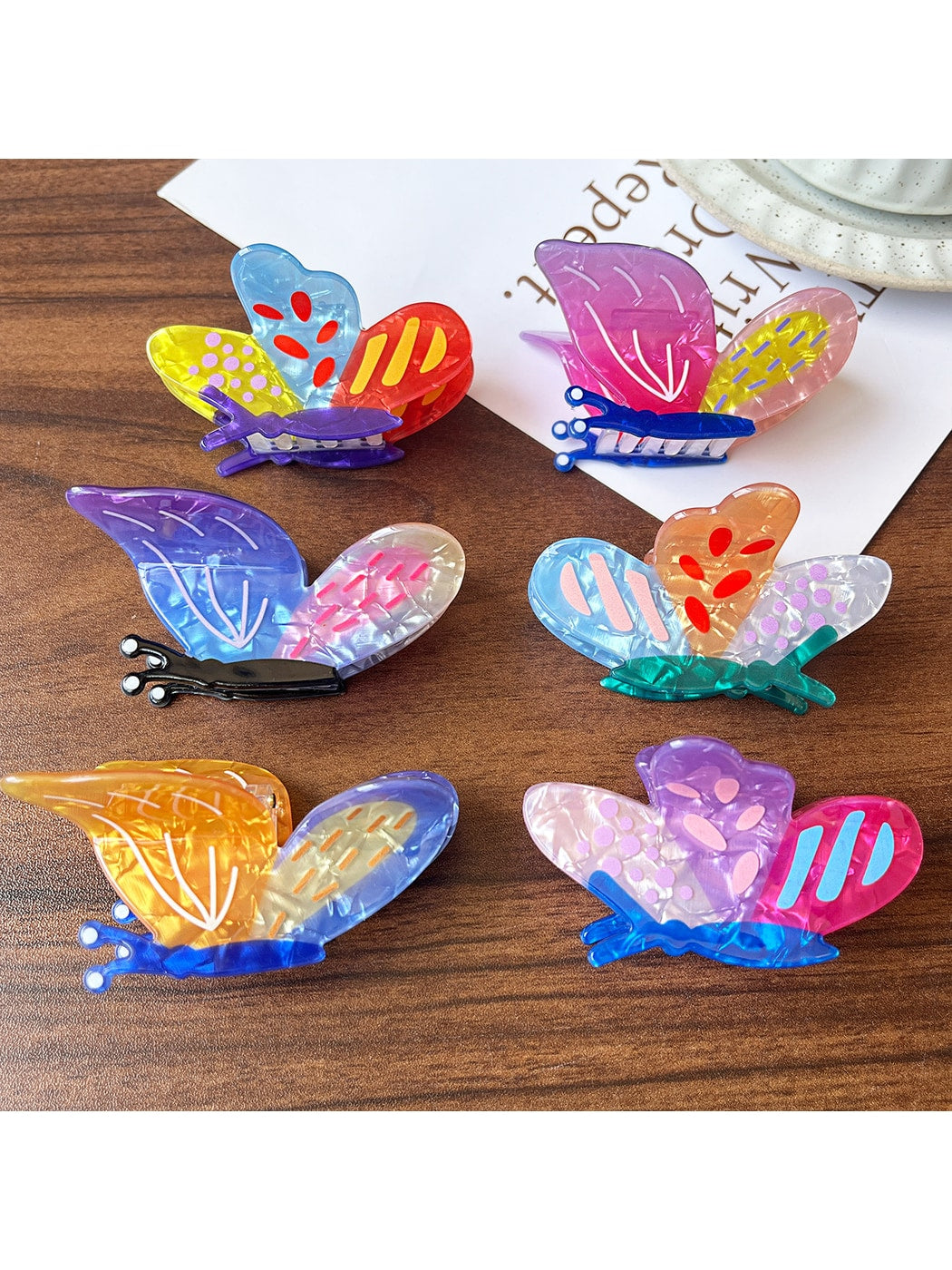 Beau - Decorative Butterfly Shape Fashion Claw Clip