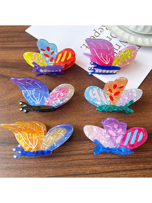 Beau - Decorative Butterfly Shape Fashion Claw Clip