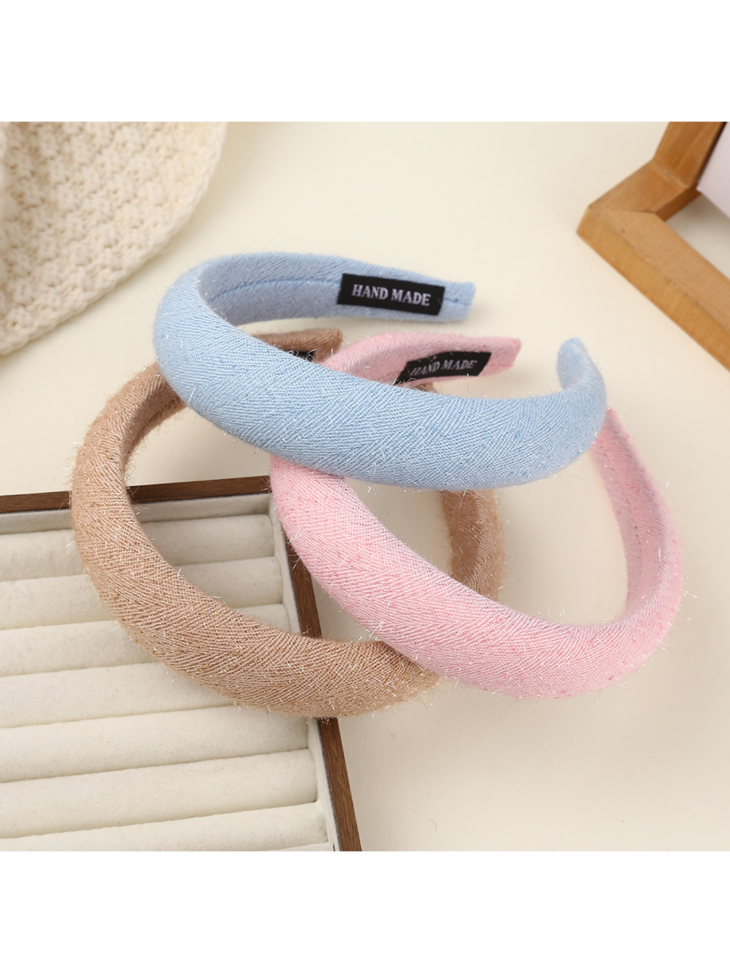 Gifty - Padded Solid Color Fabric Wrapped Headband