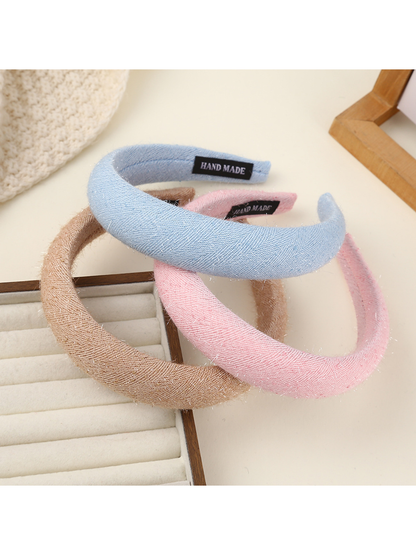 Gifty - Padded Solid Color Fabric Wrapped Headband