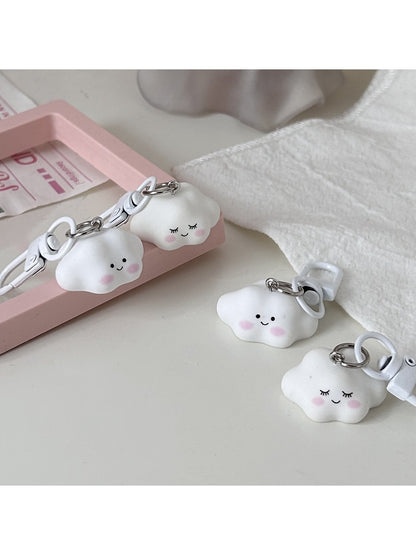 Keypus - Cute Cloud Face Keychain Bag Charm Keychain
