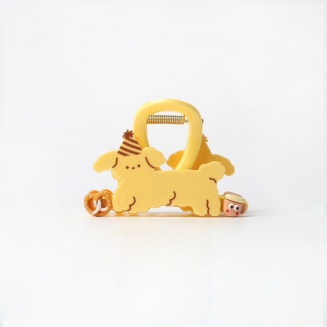 Beau - Cartoon Cat and Dog Plastic Hair Claw Clip