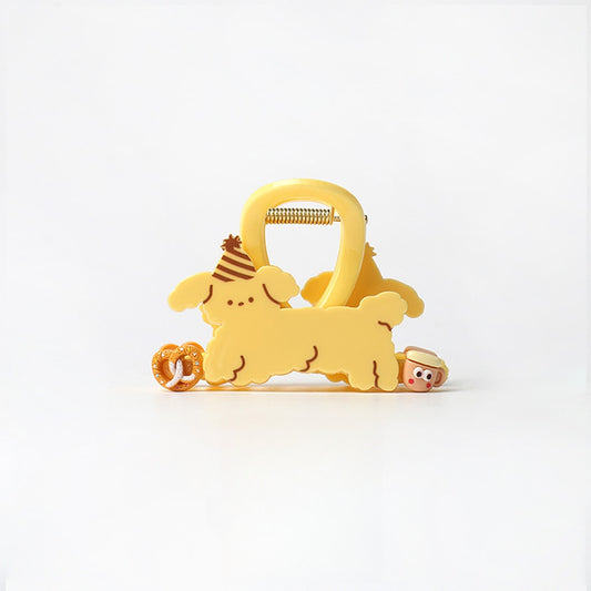 Beau - Cartoon Cat and Dog Plastic Hair Claw Clip
