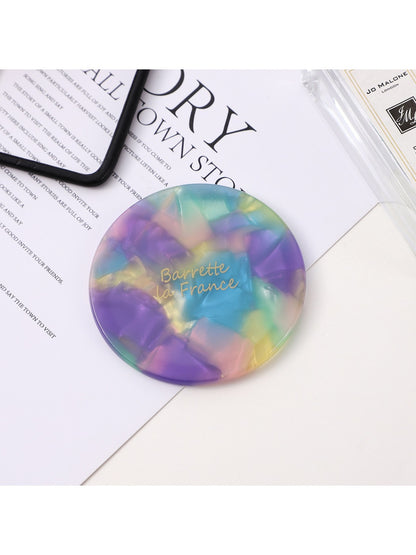 Mirroray - Acetic Acid Round Simple Multi-Color Small Mirror