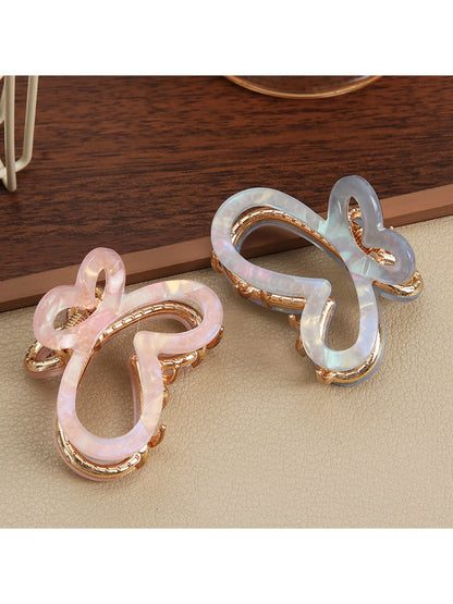 Beau - Butterfly Shaped Iridescent Hair Claw Clip