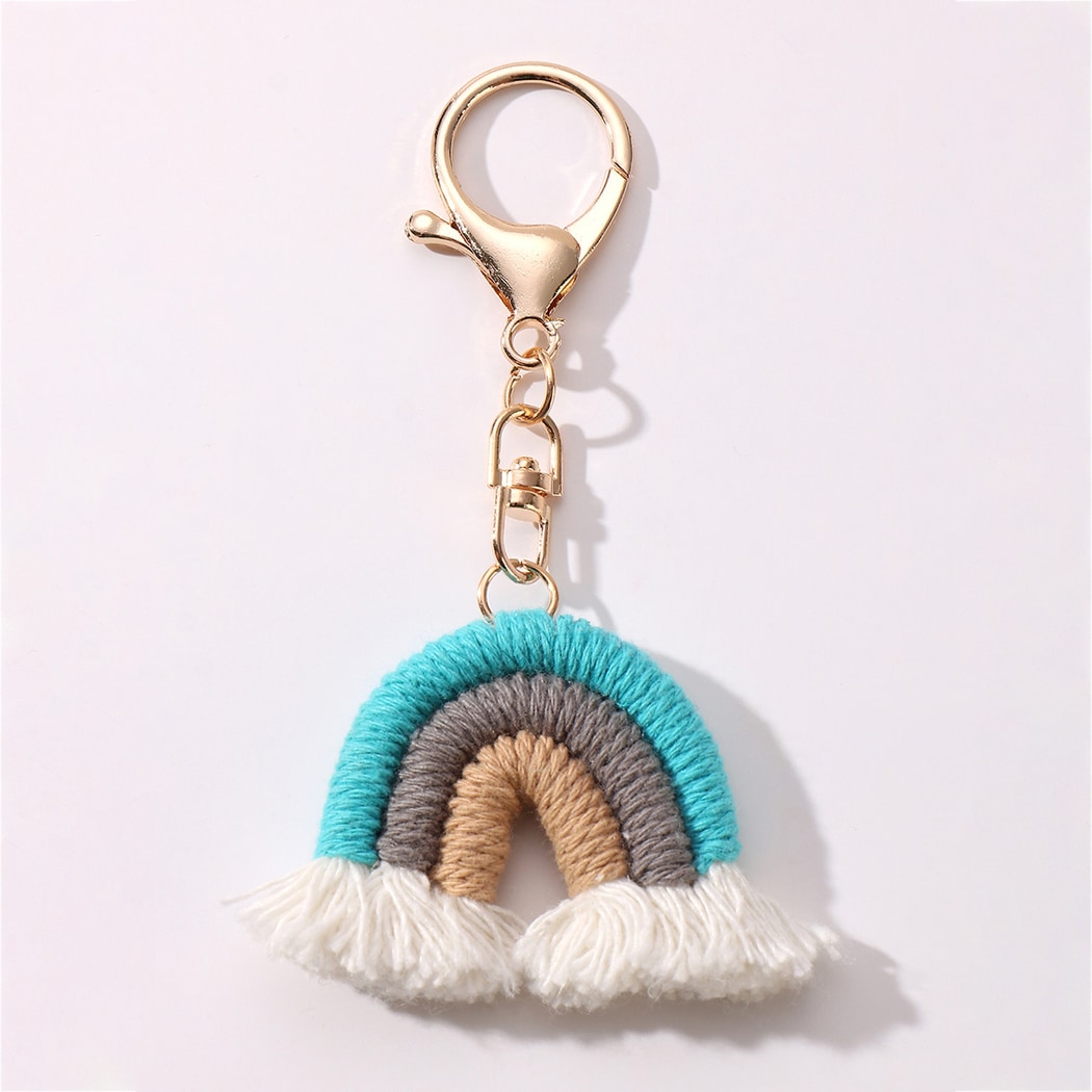 Keypus - Cute Rainbow Fringe Keychain