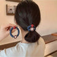 Gifty - Elastic Heart Detail Polyester Hair Tie