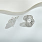 Earedge - Luxe Openwork Ruffled Stud Earrings