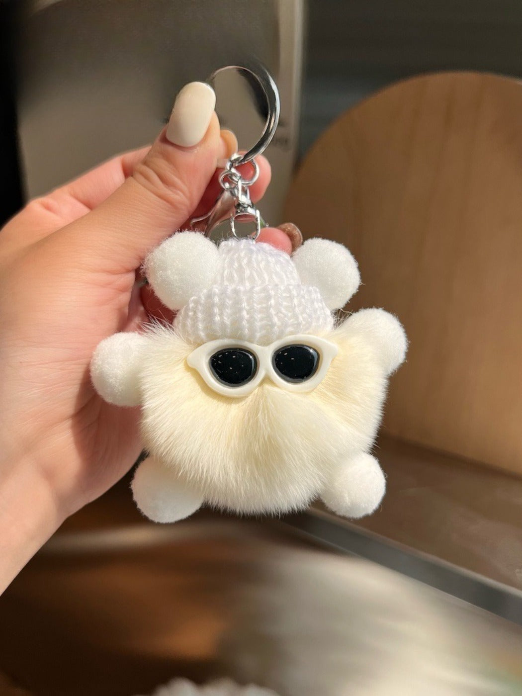 Keypus - Cute Black Coal Ball Elf Keychain