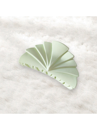 Beau - Modern Minimalist 7cm Plastic Fan Shape Claw Clip