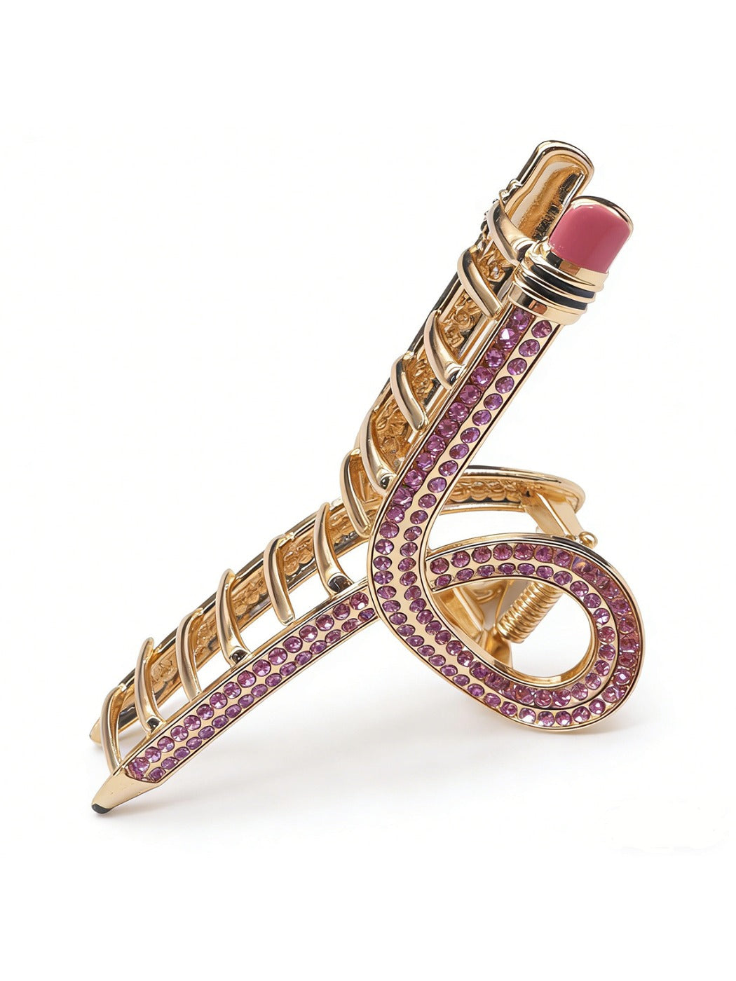 Close-up of Beau hair clip showing smooth texture and clasp mechanism