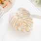Beau - Minimalist Leaf Shaped Hair Claw Clip
