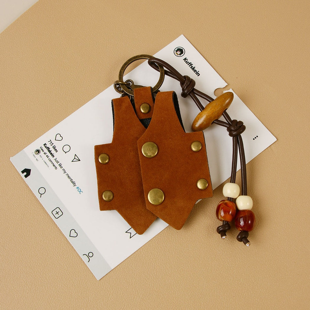 Keypus - Vintage Vest Beaded Bag Charm Keychain