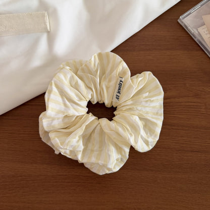 Gifty - Striped Polyester Ruched Everyday Hair Scrunchie