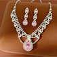 Nozari - Vintage Water Drop Necklace and Earrings Set