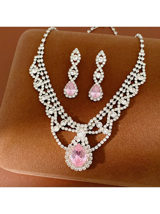 Nozari - Vintage Water Drop Necklace and Earrings Set