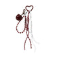 Keypus - Glitter Fruit Charm Woven Cord Decorative Keychain