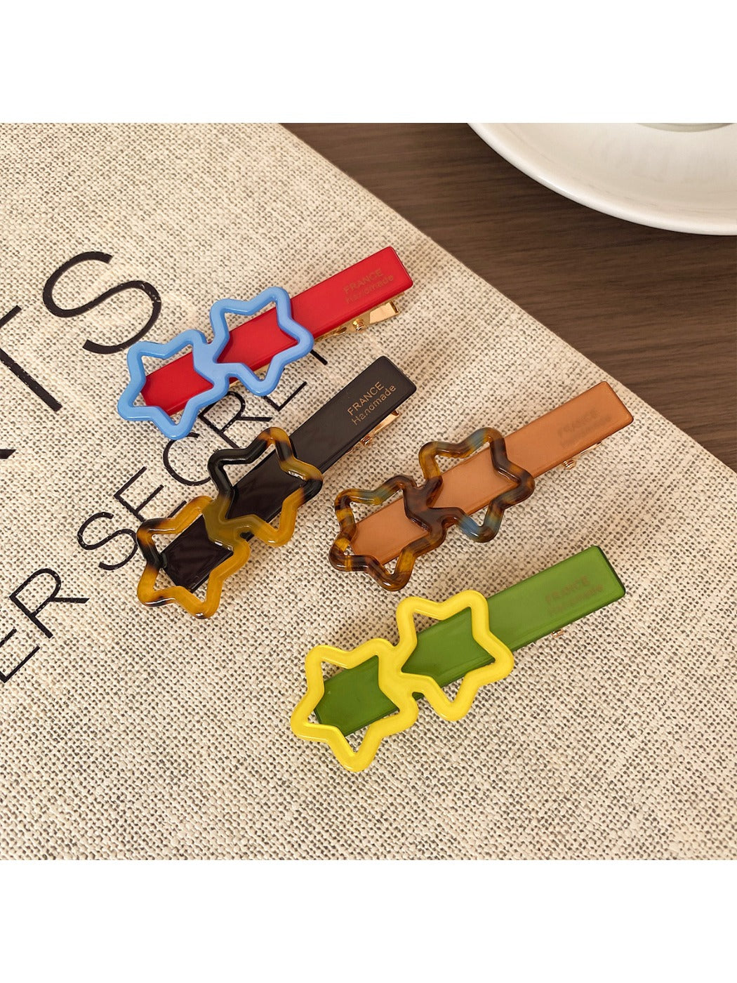 Beau - Adorable Colorful Star Shaped Hair Clip