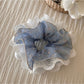 Gifty - Lace Trim Floral Print Scrunchie