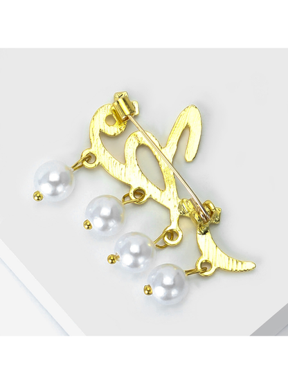 Brovia - Simple Prayer Letter Alloy Fashion Brooch Pin