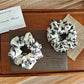 Gifty - Flower Print Polyester Elastic Hair Scrunchie