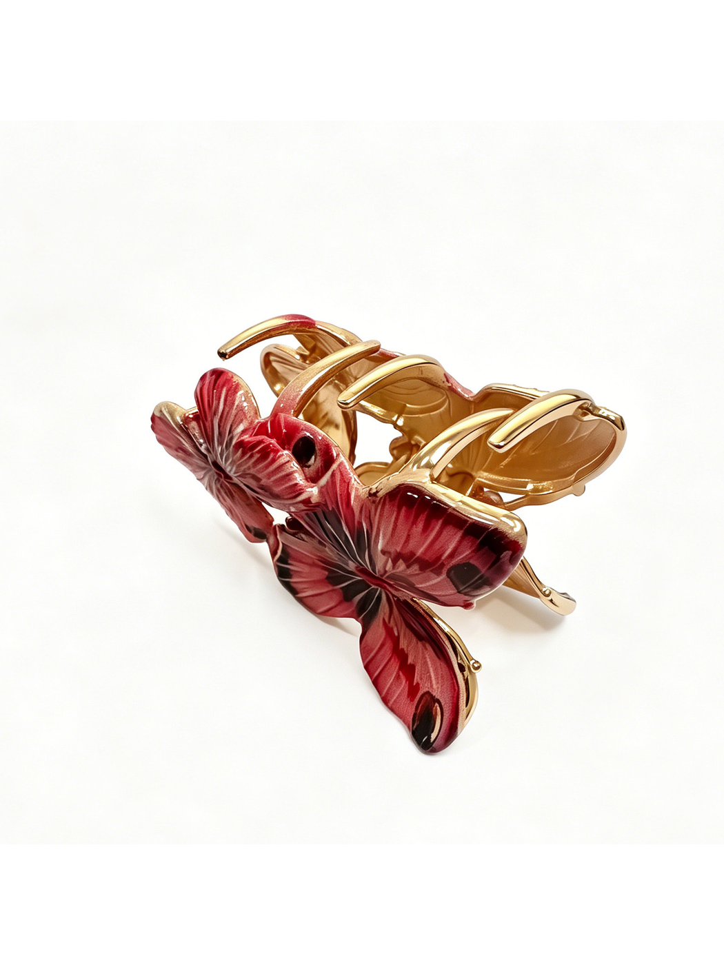 Beau - Sweet Butterfly Accent Alloy Hair Clip