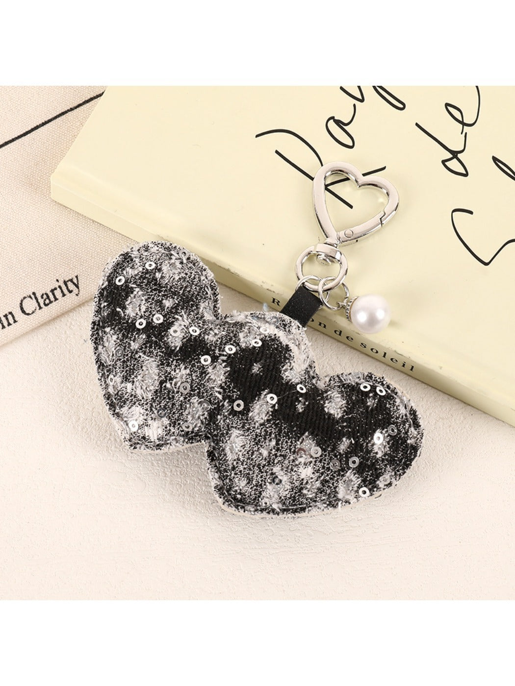 Keypus - Fashion ripped denim bag pendant
