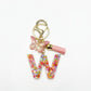 Keypus - Delicate Butterfly Letter Pendant Keychain