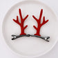 Beau - Christmas Deer Antler Glitter Bow Hair Clip