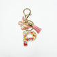 Keypus - Delicate Butterfly Letter Pendant Keychain
