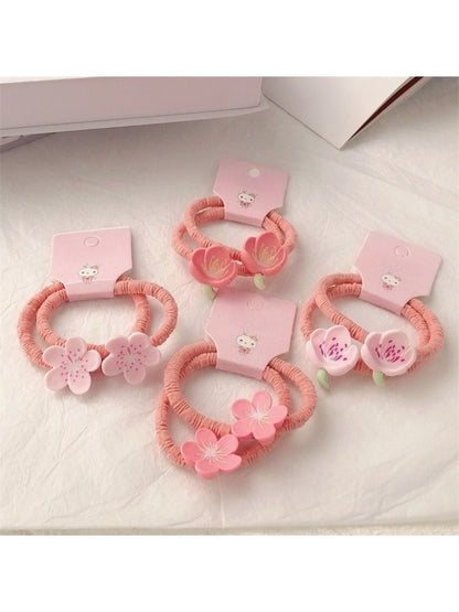 Gifty - Cute Flower Hair Tie (2 Pcs)