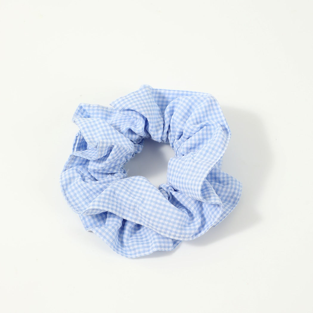 Gifty - Vintage Plaid Double Layer Scrunchie