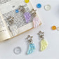 Keypus - Shimmery Acrylic Angel Wing Star Keychain